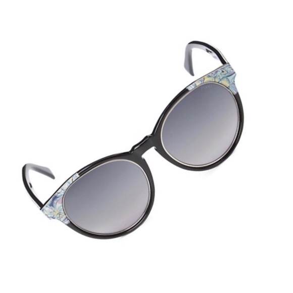 NWT EMILIO Pucci Gradient Oval 55mm Black Sunnies Shades Sunglasses - Picture 2 of 16